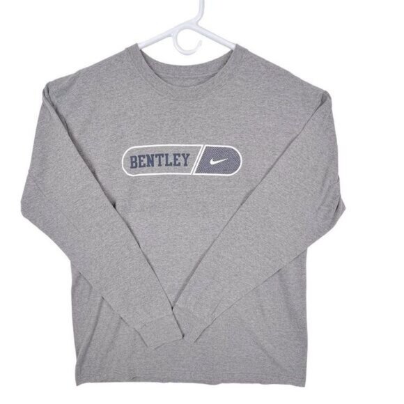 NIKE ADULT LONG SLEEVE T SHIRT GRAY SIZE M MENS “BENTLEY”  🥋 ON FRONT - Picture 9 of 9